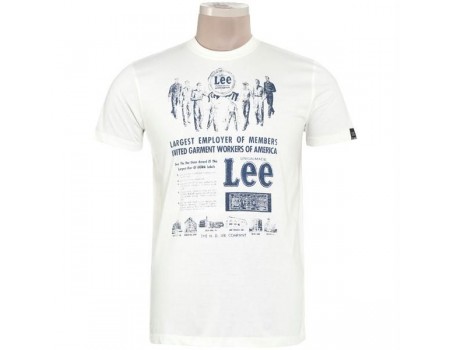  Lee White T-shirt For Men's